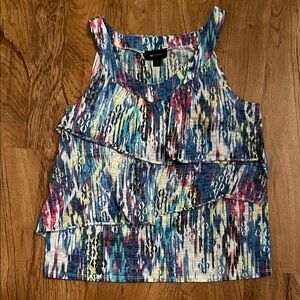 AB Studio Multi-Colored Layered Top